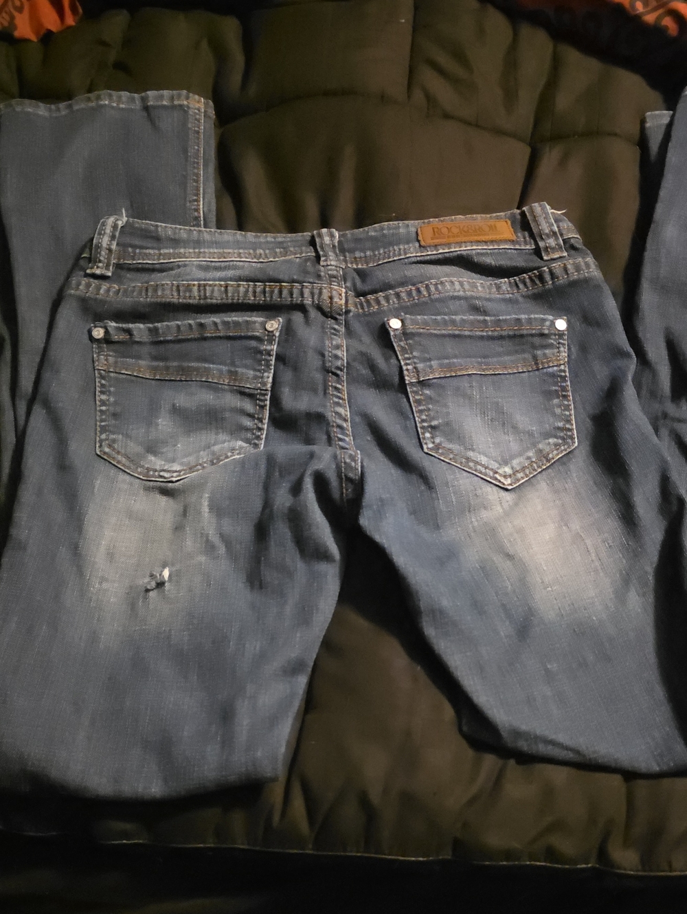 Boot-Cut Women's Jeans in Faded Blue Wash